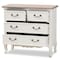 Baxton Studio Amalie White and Oak Finished 4-Drawer Accent Dresser 160-10240 - alternate 2